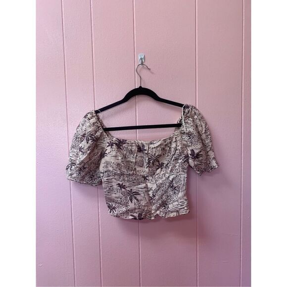 ASTR The Label Larisa Bondi Squareneck Blouse Top XS - Picture 5 of 9